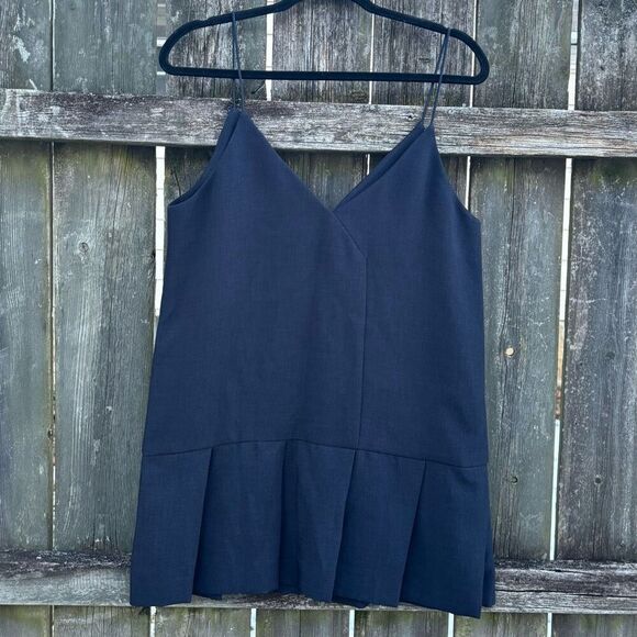 Five Plus Asian Navy Mini Dress Medium - Picture 2 of 5